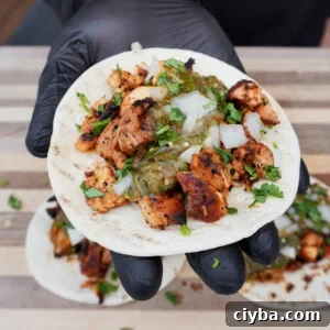 grilled chicken tacos.