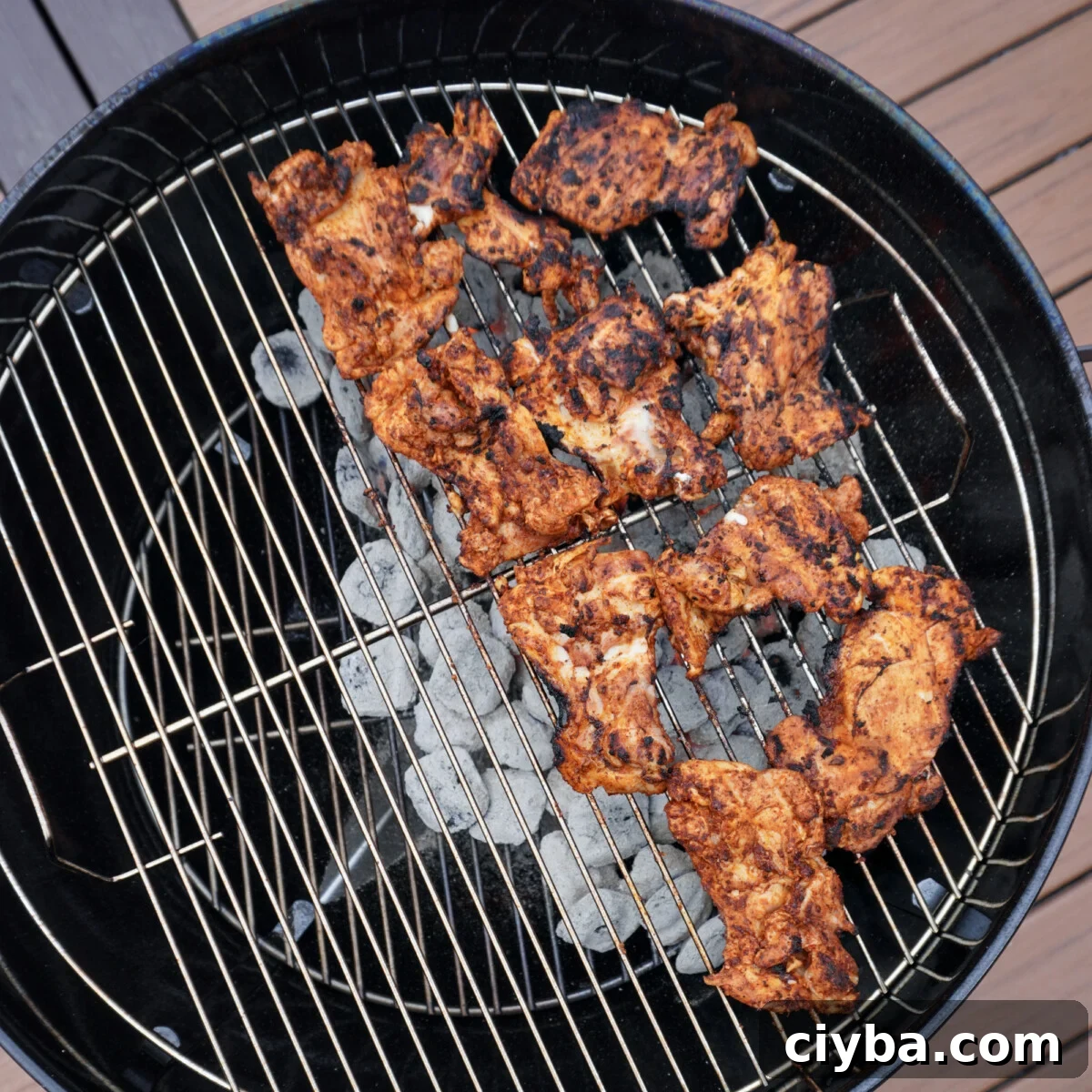 grilled chicken thighs.