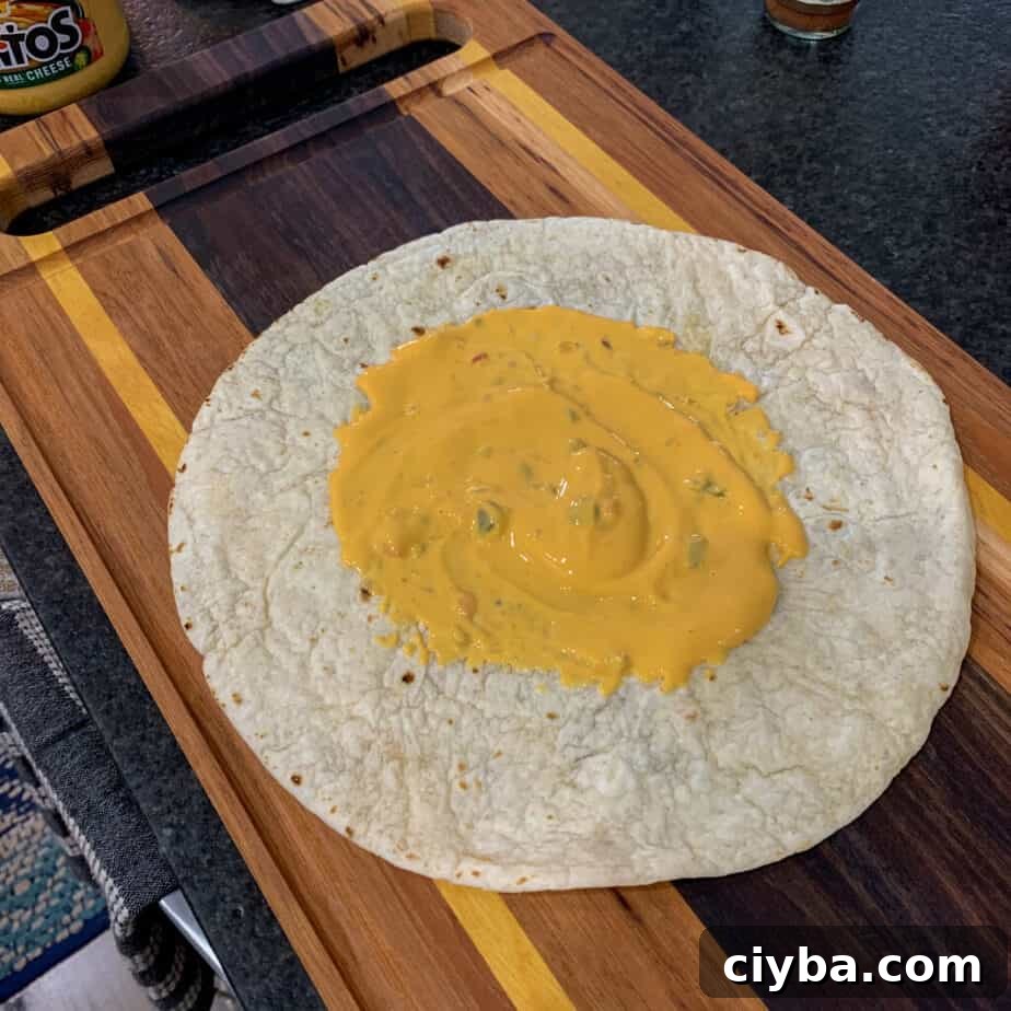 Crispy Pulled Pork Crunchwrap Supreme Recipe 4 tortilla and queso for pulled pork crunch wrap