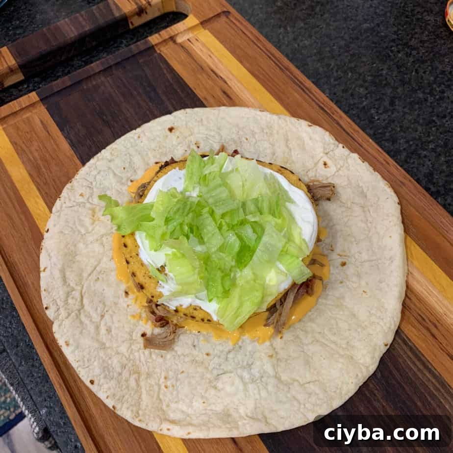 Crispy Pulled Pork Crunchwrap Supreme Recipe 8 img 5651 7