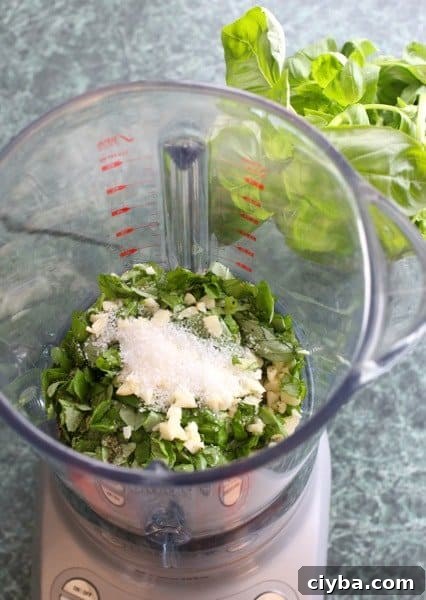 Garlic Basil Mayonnaise process