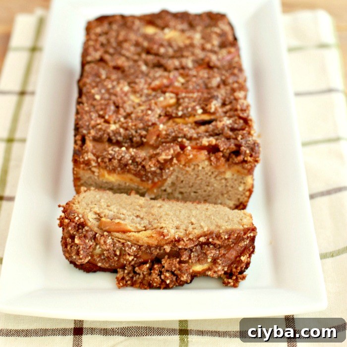 French Apple Pie Bread- paleo and low carb