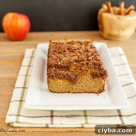French Apple Pie Bread, paleo and low carb