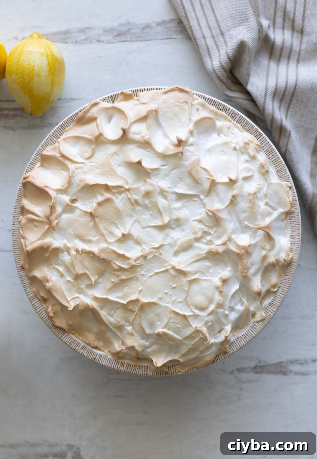 Toasted lemon meringue pie