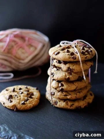 Almond butter chocolate chip cookies