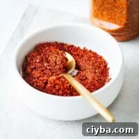 A small bowl with homemade Tajin seasoning blend.