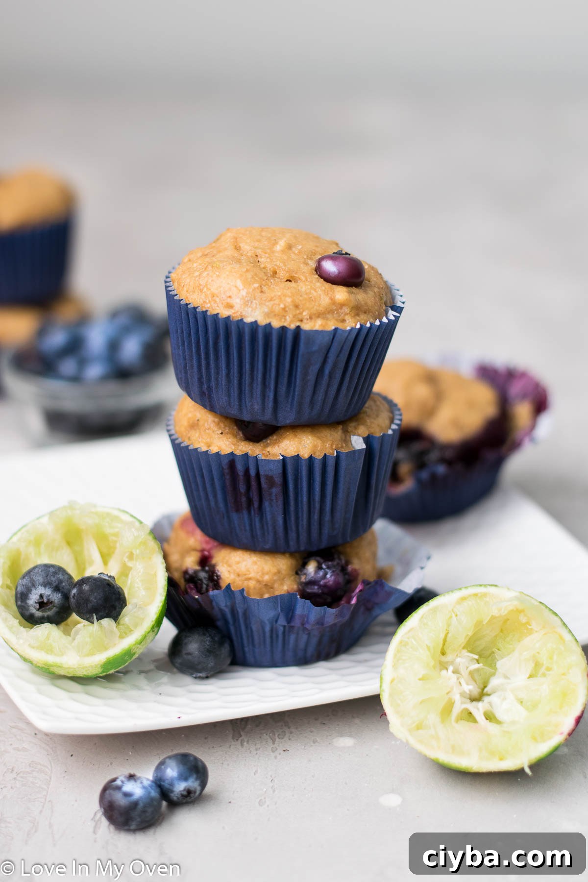 blueberry lime muffins