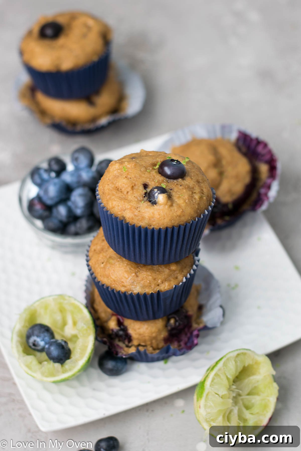 blueberry lime muffins