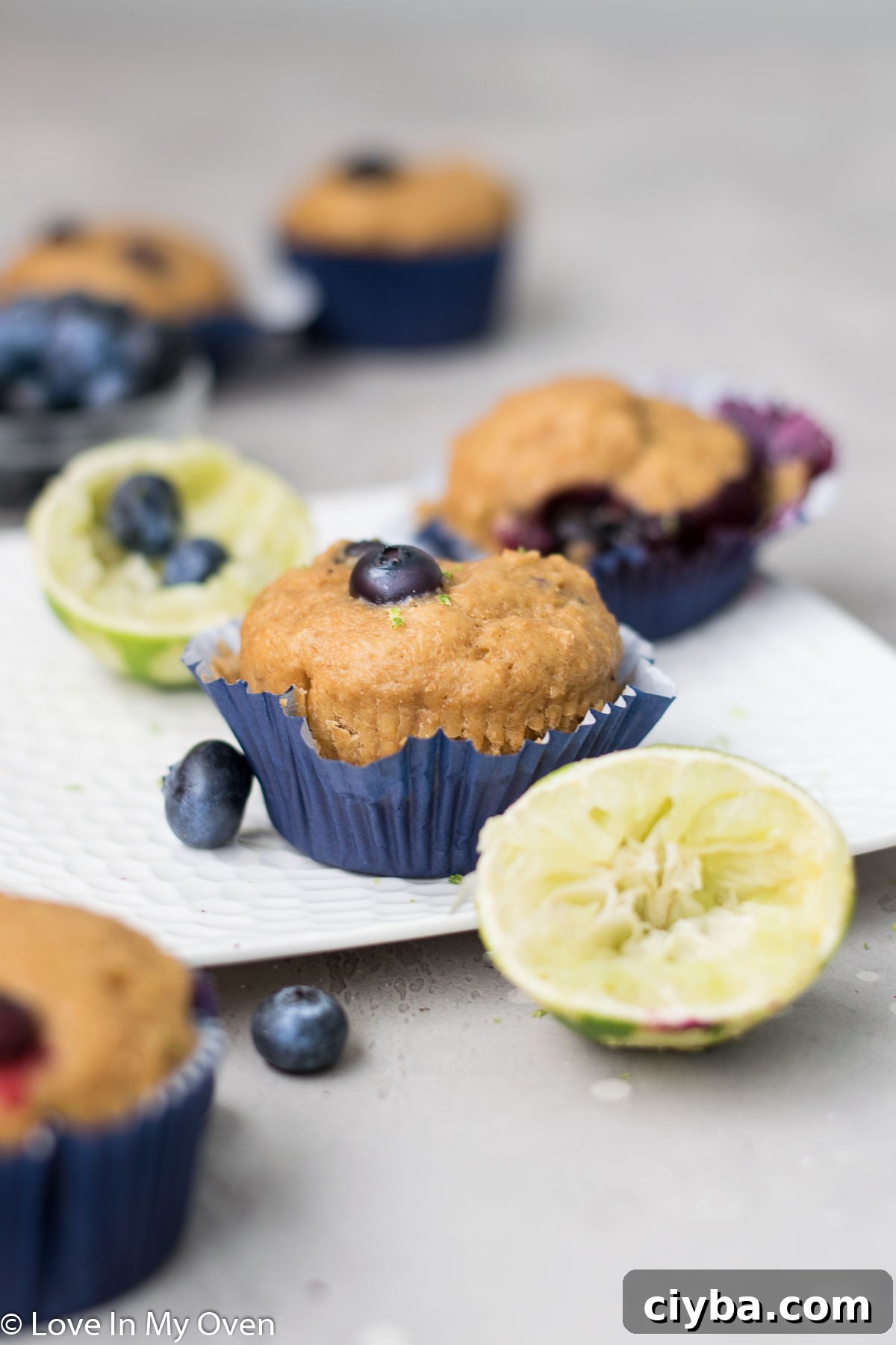 blueberry lime muffins