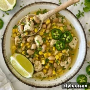 Healthy White Bean Chicken Chili Recipe
