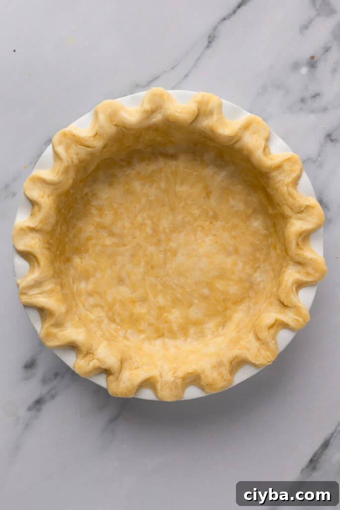 Gluten Free Pecan Pie with No Corn Syrup unbaked pie crust