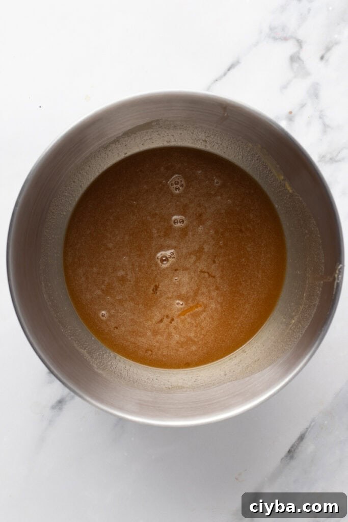 Gluten Free Pecan Pie with No Corn Syrup ingredients in a bowl