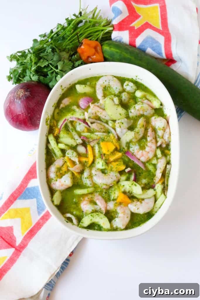 Shrimp Aguachile with Mango #shrimpaguachile #aguachile #mexicanfood
