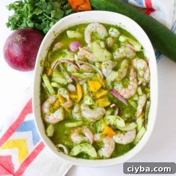Shrimp Aguachile with Mango #shrimpaguachile #aguachile #mexicanfood