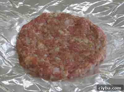Form the patties for the greek beef patty recipe, biftekia.