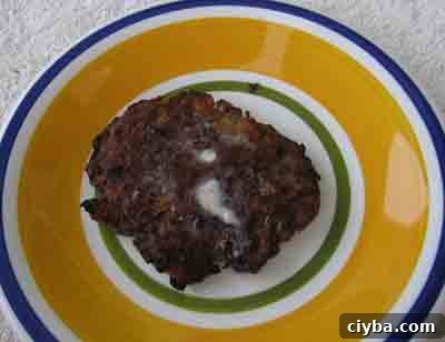Greek beef patty, biftekia recipe, finished.