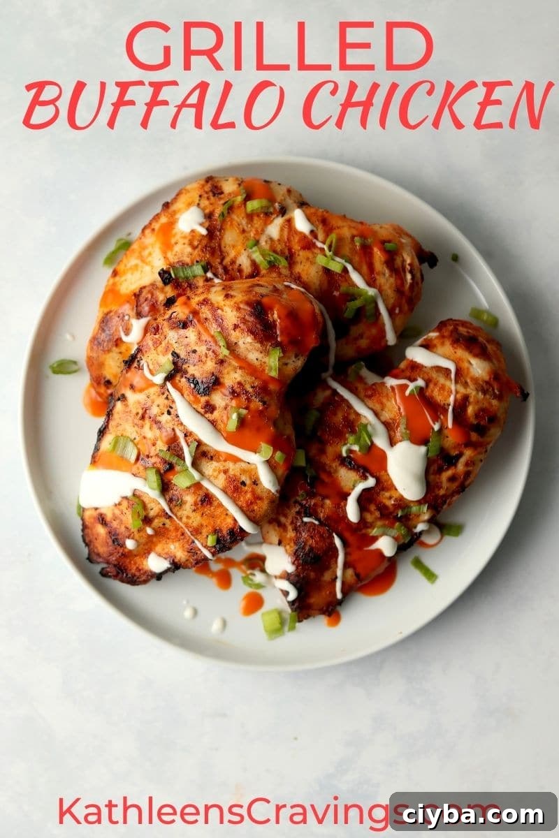 grilled buffalo chicken breasts with ranch