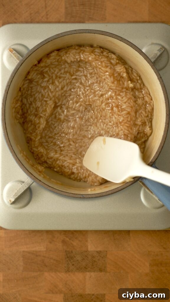 simmer and reduce the liquid
