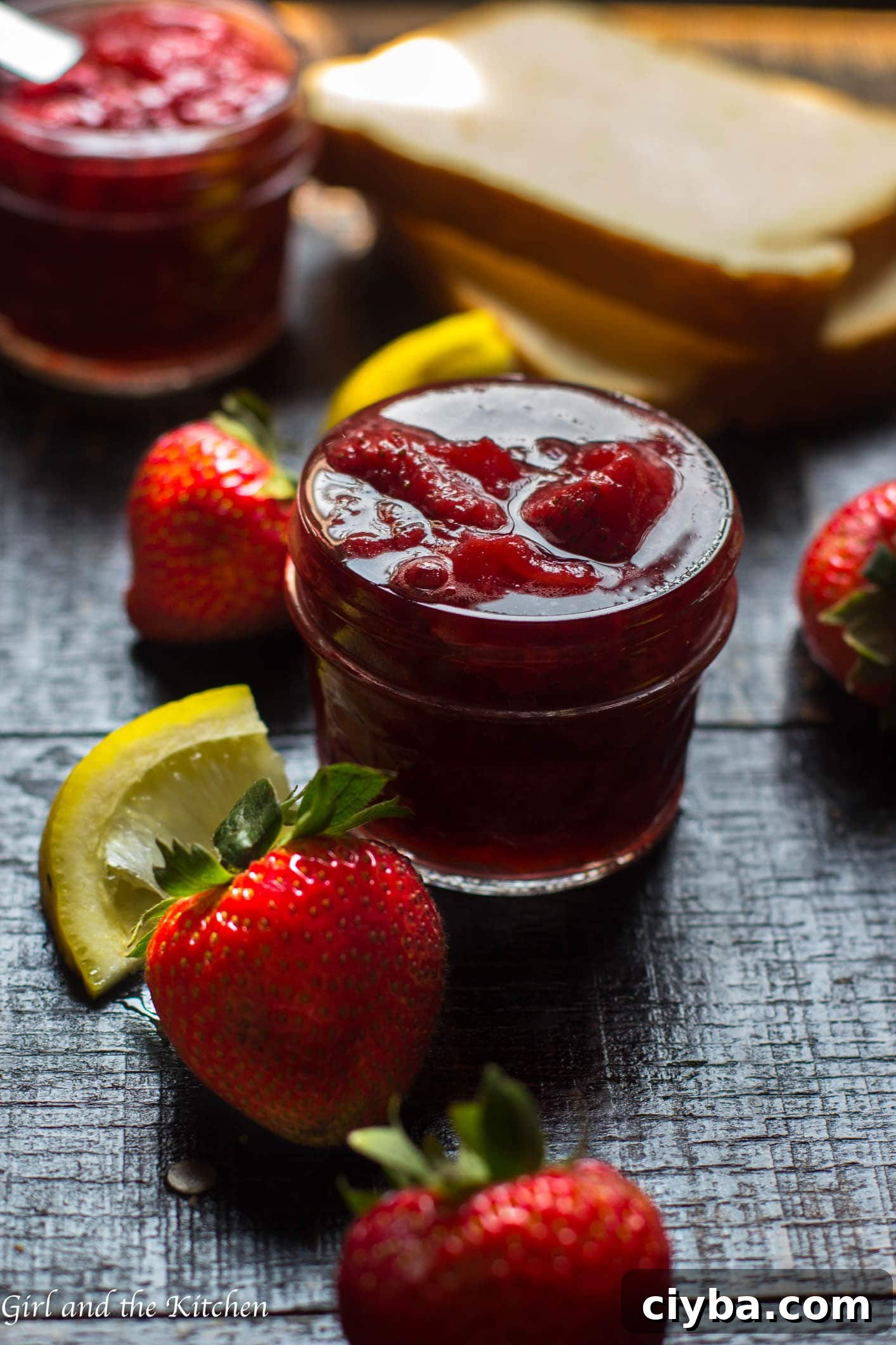 This bright and easy lemon and strawberry jam is a perfect spread for your brunch toast or pancakes.