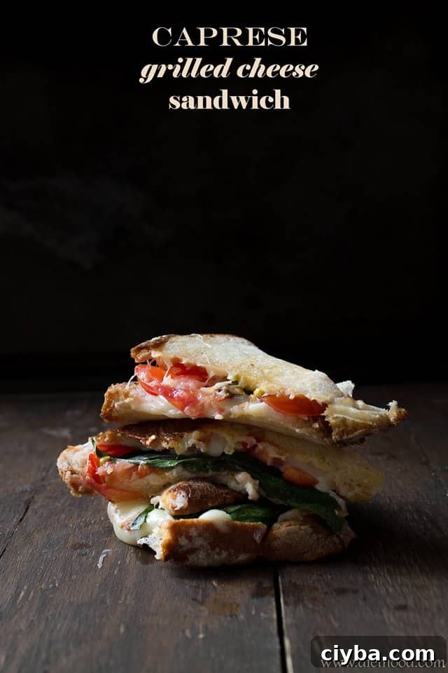 Caprese Grilled Cheese Sandwich