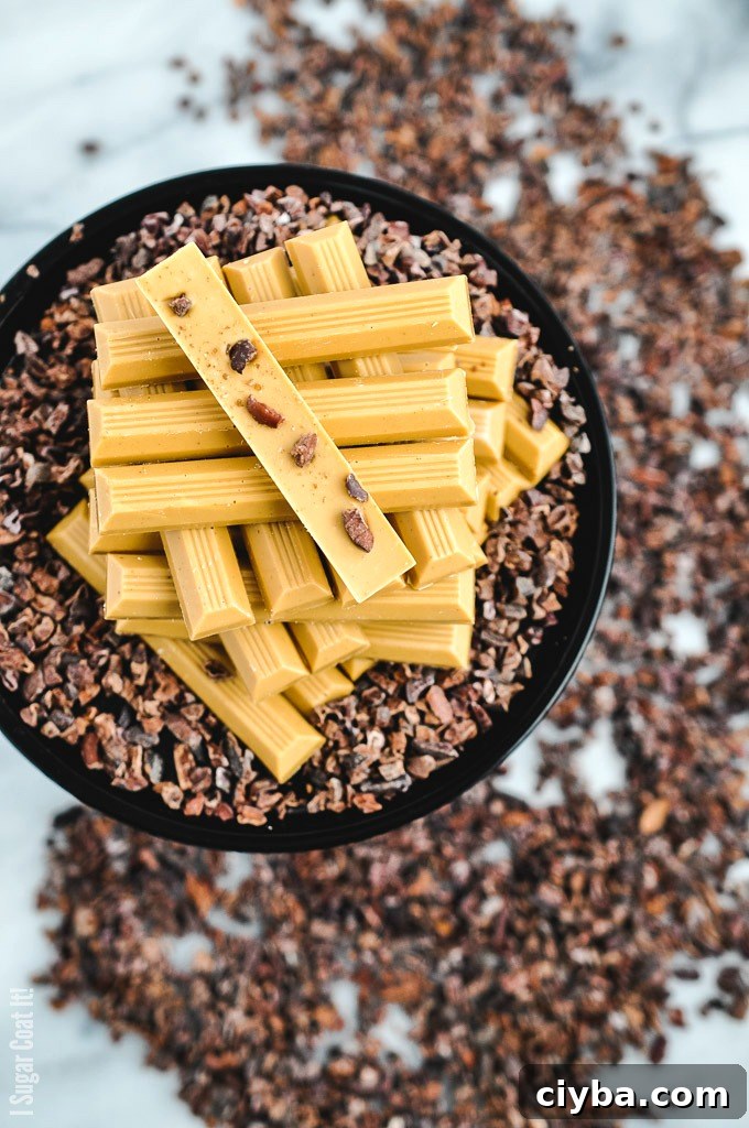 Creamy, lightly salted with a little crunch, these mini Salted Caramelized White Chocolate Bars deliver big on flavour with just three ingredients.