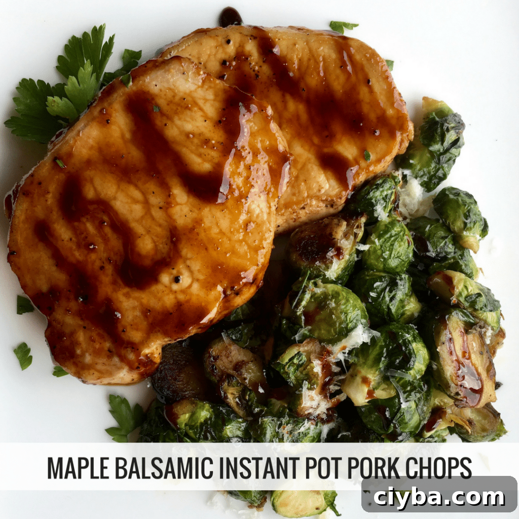 Maple Balsamic Pork Chops in the Instant Pot: Tender, Glazed Dinner 2 Maple balsamic pork chops