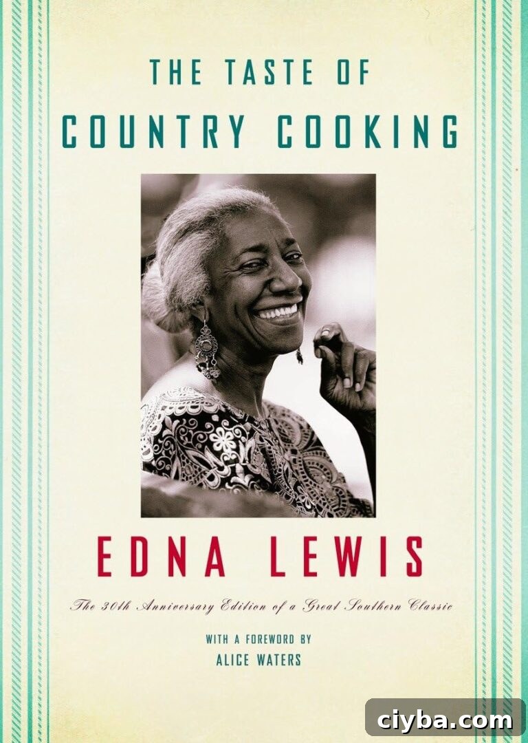 A cookbook titled Edna Lewis - The Taste of Country Cooking: 30th Anniversary Edition