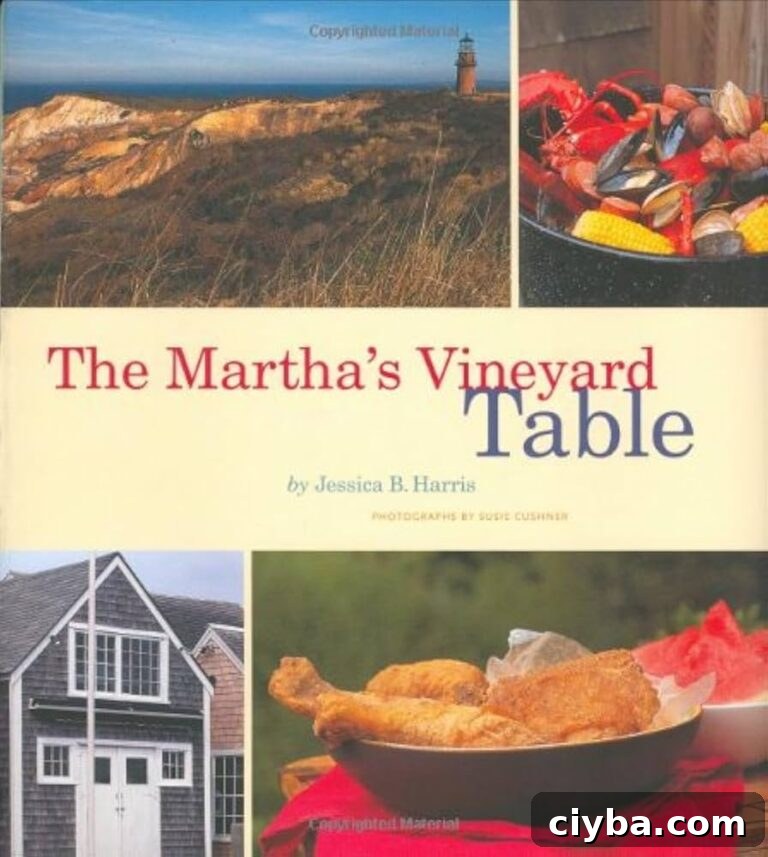 A cookbook titled Jessica B. Harris - The Martha's Vineyard Table