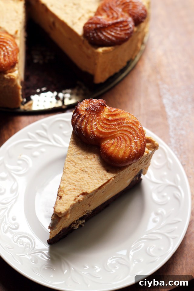 pumpkin mousse cruller black-bottomed tart