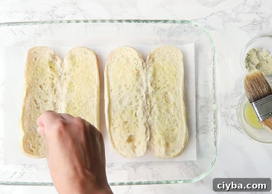 Quick Vegan Marinara Sauce Recipe – Ready in Minutes 5 sprinkling garlic salt onto bread for meatball subs