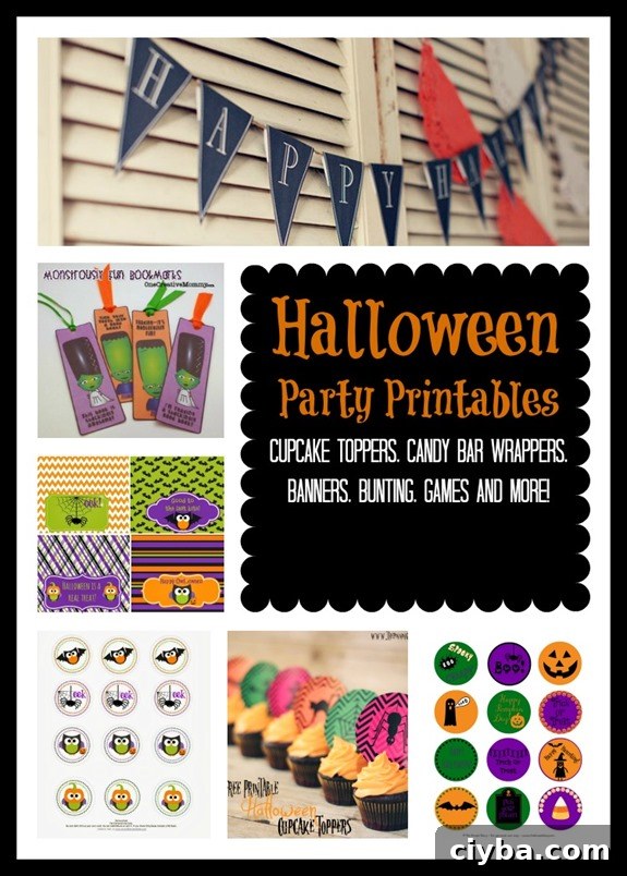 Halloween Party Printables label Halloween Party Printables label