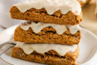 Flaky Gluten-Free Pumpkin Scones with Maple Glaze