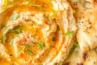 Creamy Roasted Garlic Hummus Recipe