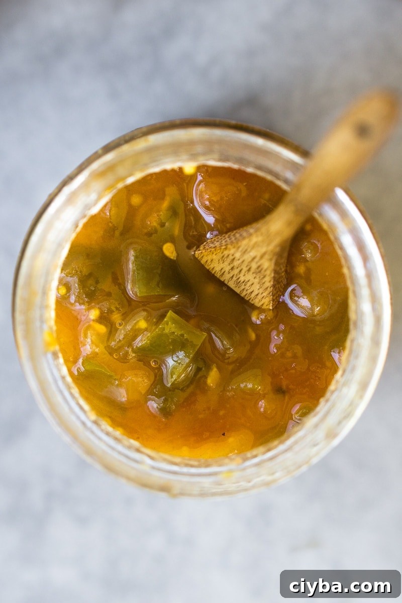 Capsicum and Tomato Chutney in a Jar