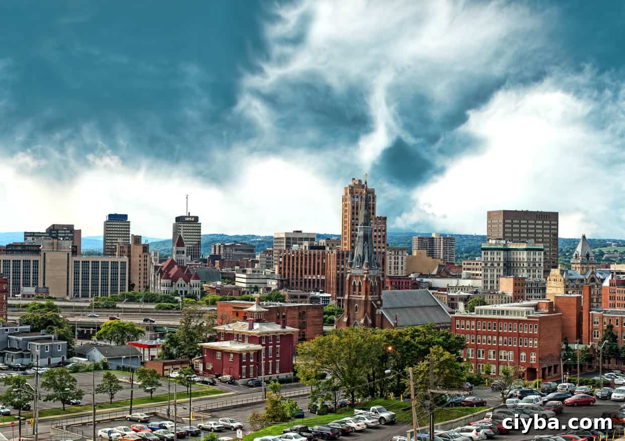 Skyline photo of syracuse ny.