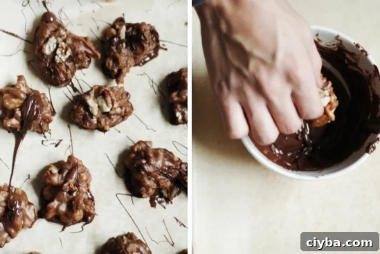 Walnut and Pecan Clusters: Crunchy Nut Candy Recipe 4 Walnut-Pecan Clusters Recipe | sophisticatedgourmet.com