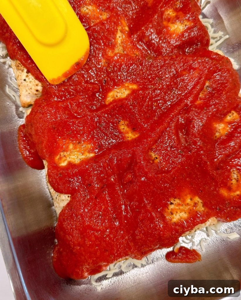 Deep-Dish Hot Pocket Pizza: Crispy Stuffed Pizza Pockets 7 Pizza sauce spread over the top of the hot pockets.
