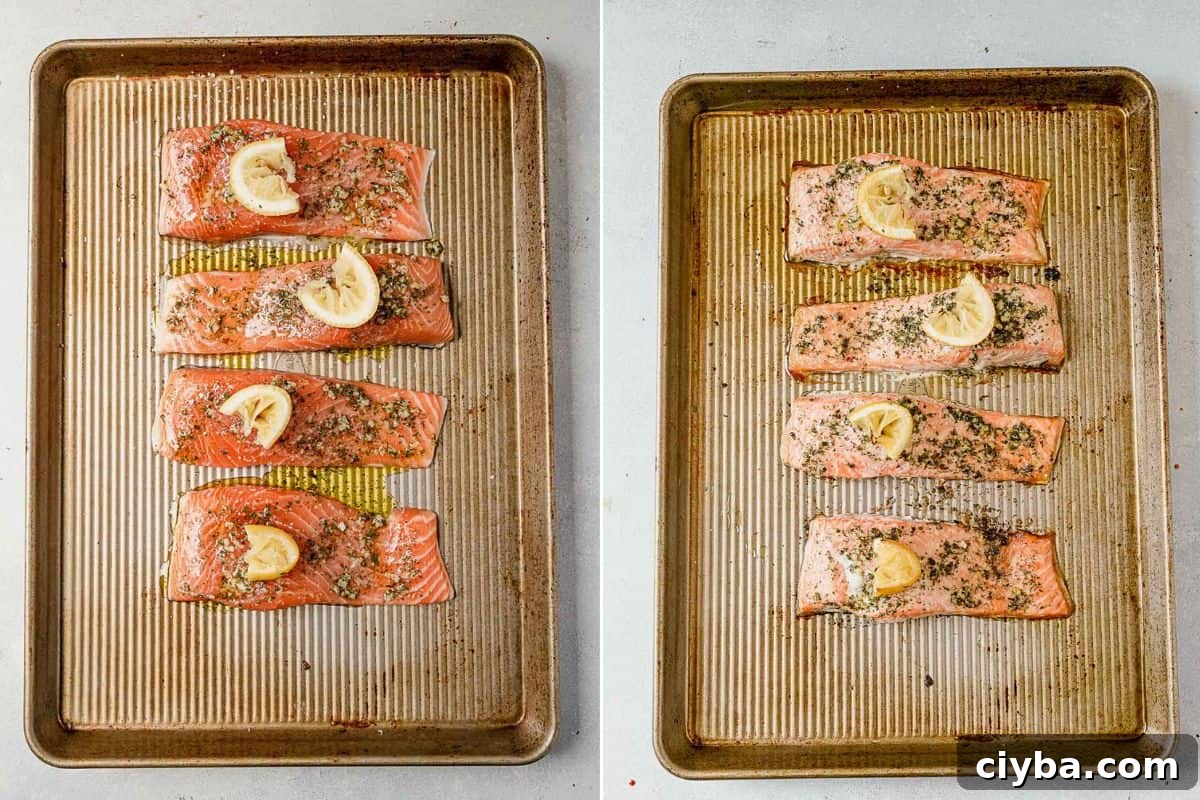 How to bake salmon