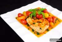 Pan-Seared Chicken Breasts with Tomato Herb Sauce