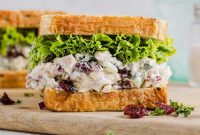 Cranberry Pecan Chicken Salad with Maple-Dijon Vinaigrette