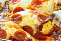 Low-Carb Pizza Chicken with Mozzarella and Tomato