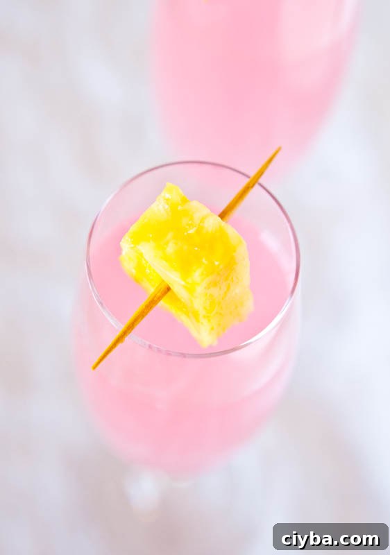 coconutwaterpunch-8 Coconut Water Champagne Fruit Punch