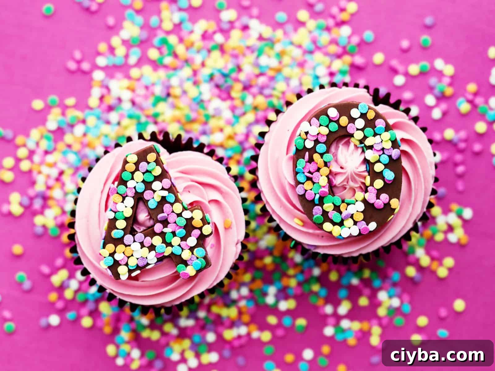 40th Birthday Party Ideas: Unique Themes and Memorable Activities 2 Cupcakes with a 4 and 0 on it to celebrate a birthday.