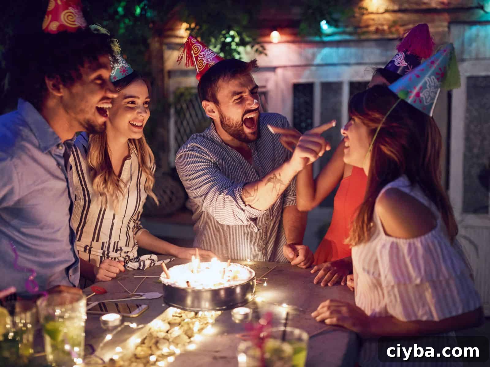 40th Birthday Party Ideas: Unique Themes and Memorable Activities 6 Celebrating birthday party outdoors.