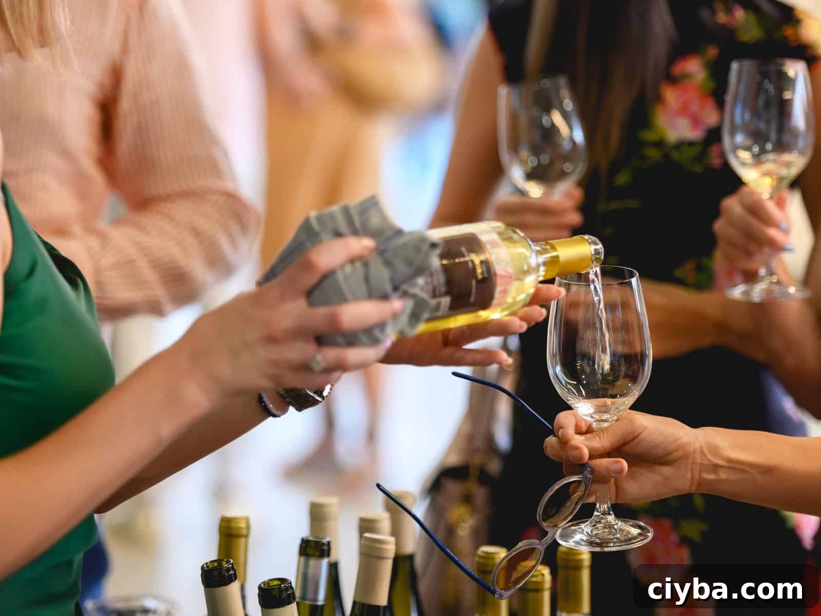 40th Birthday Party Ideas: Unique Themes and Memorable Activities 7 Pouring glasses of wine at a party.