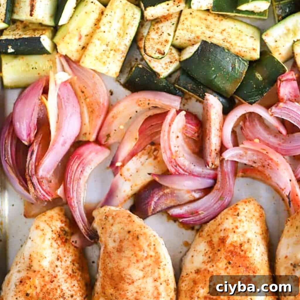 75+ Budget-Friendly Dinner Ideas for Weeknights 9 Sheet Pan Chili Lime Chicken and Vegetables.