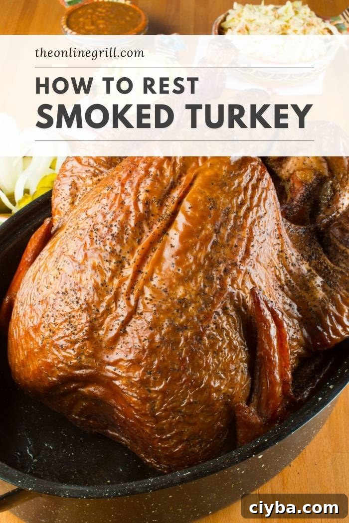 Smoked Turkey Resting Guide: Times and Techniques 2 bbq smoked turkey resting guide