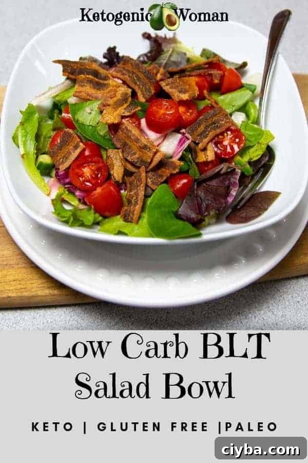 Keto BLT Salad Recipe BLT in a bowl!