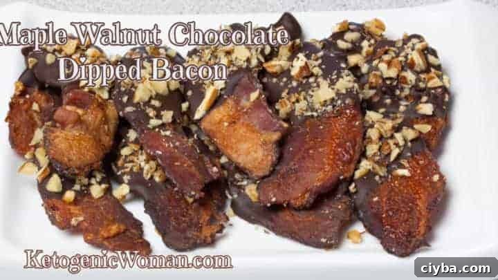 Keto Chocolate Dipped Bacon
