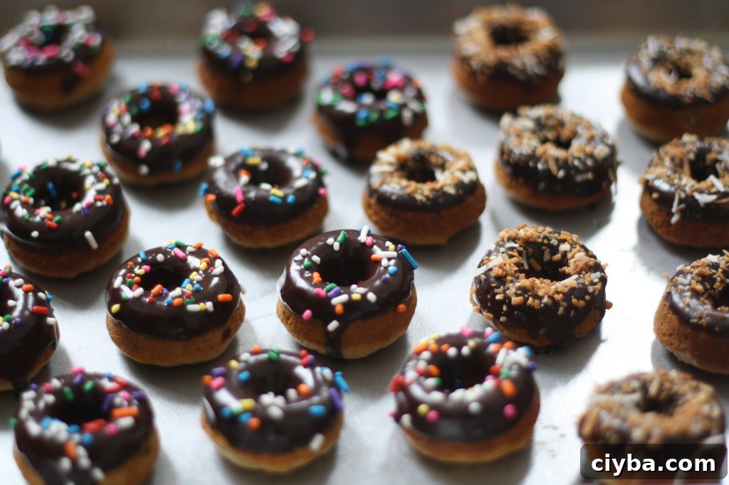 mini toasted coconut banana bread (baked) doughnuts via butter me up, Brooklyn! 2